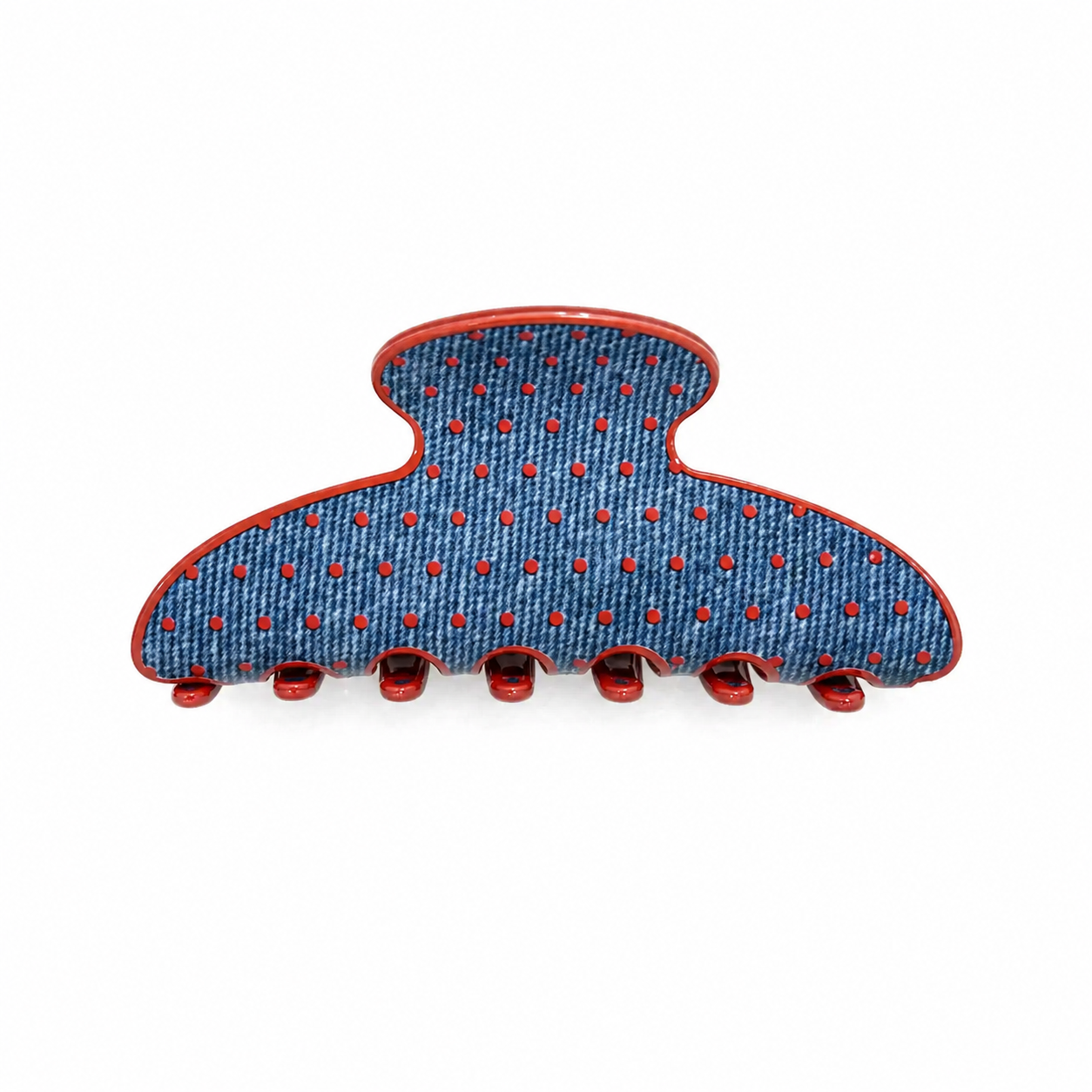 Big Effing Clip in Cherry Denim Pie