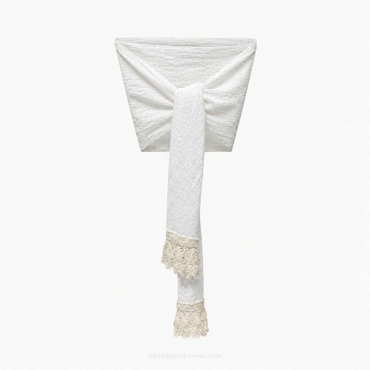 Textured Tie Bandeau Top