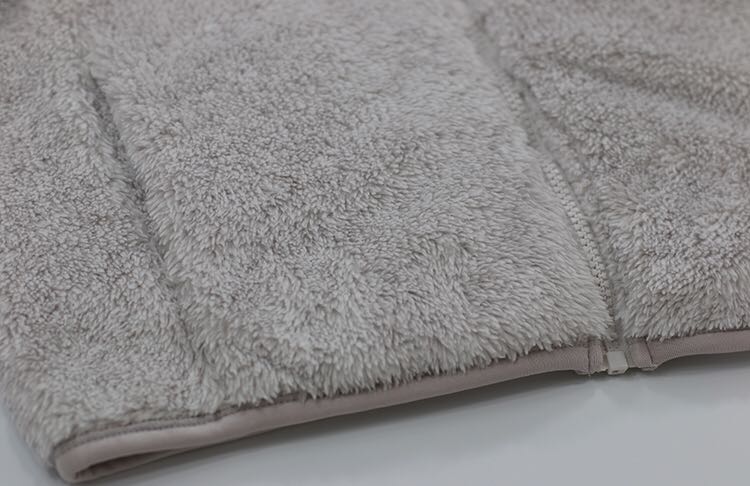 Long sleeve plush coat