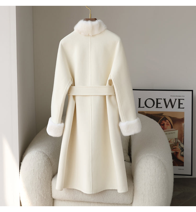 Double-faced cashmere coat