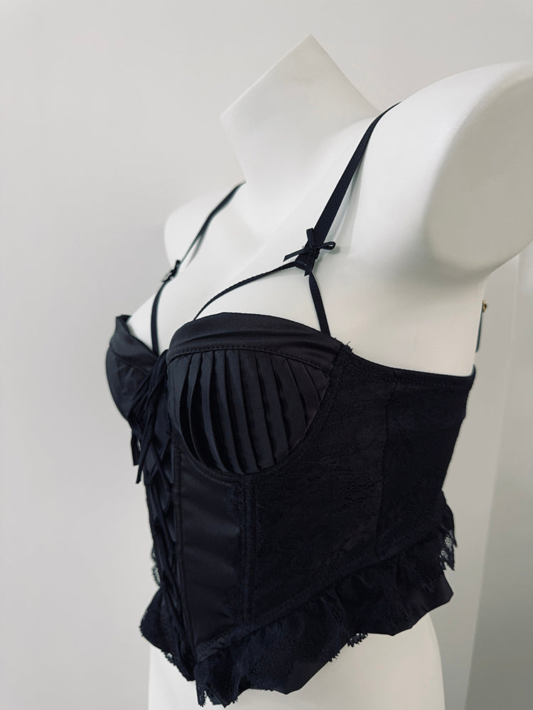 Palace Gathered Small Chest Pure Desire Style Vest
