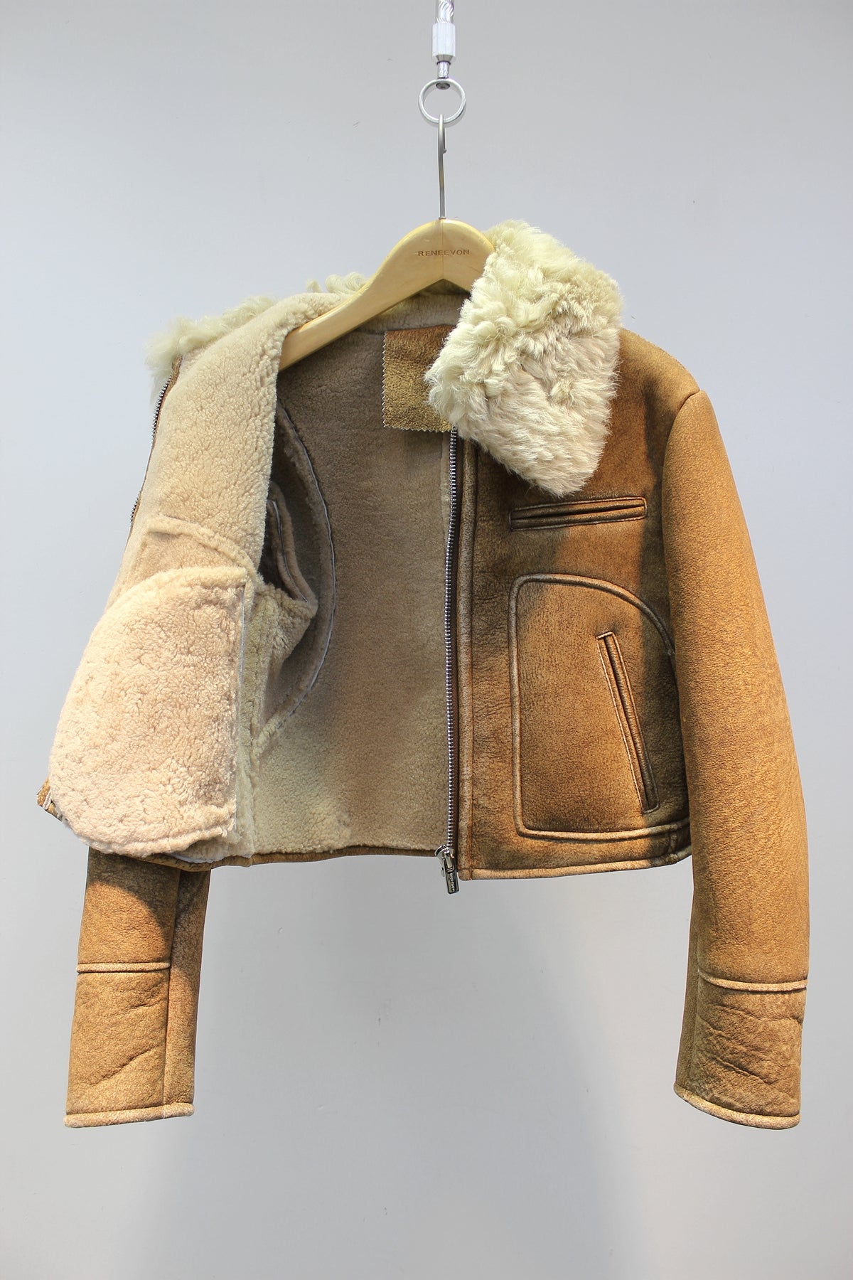 Lmported sheepskin short coat