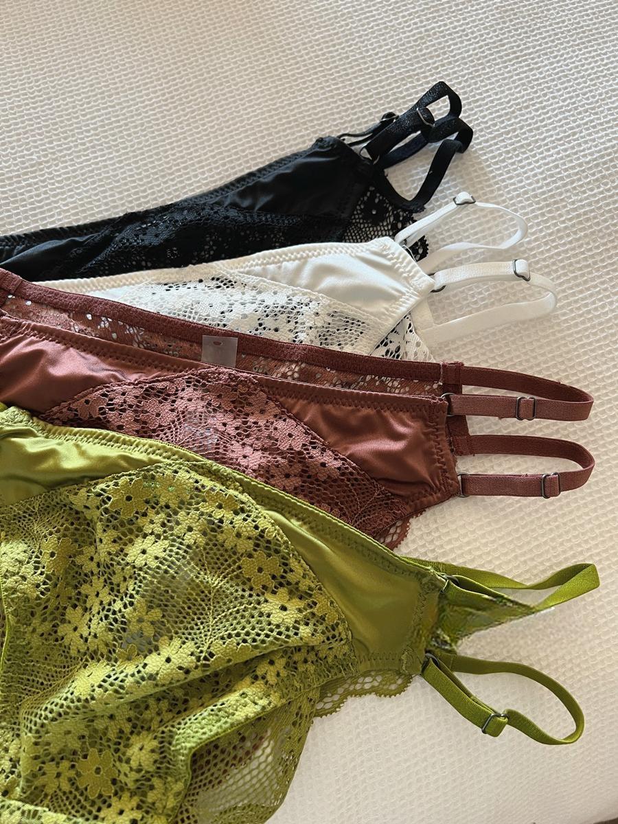 Sexy satin lace thin suit