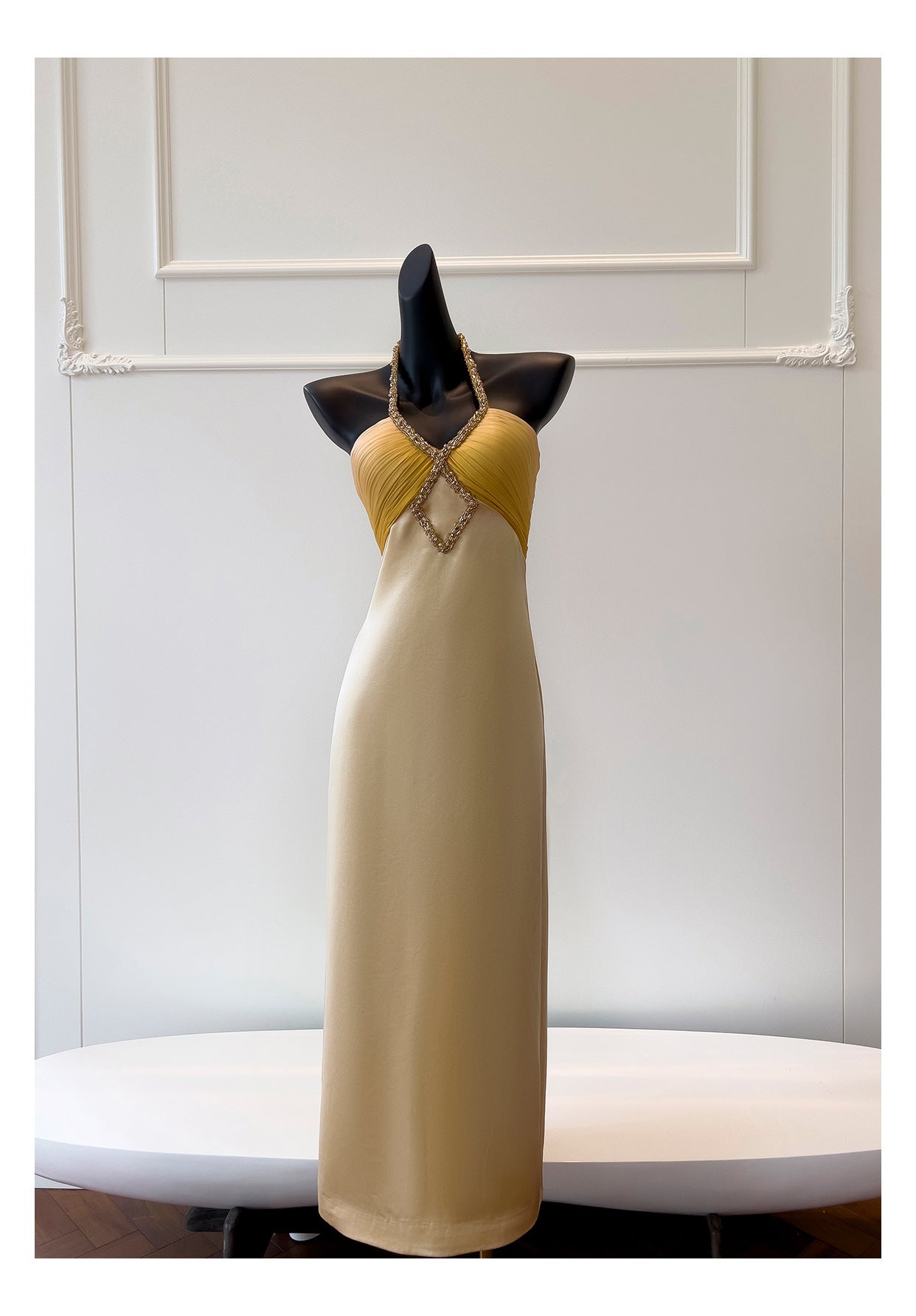 French slim fit evening dress