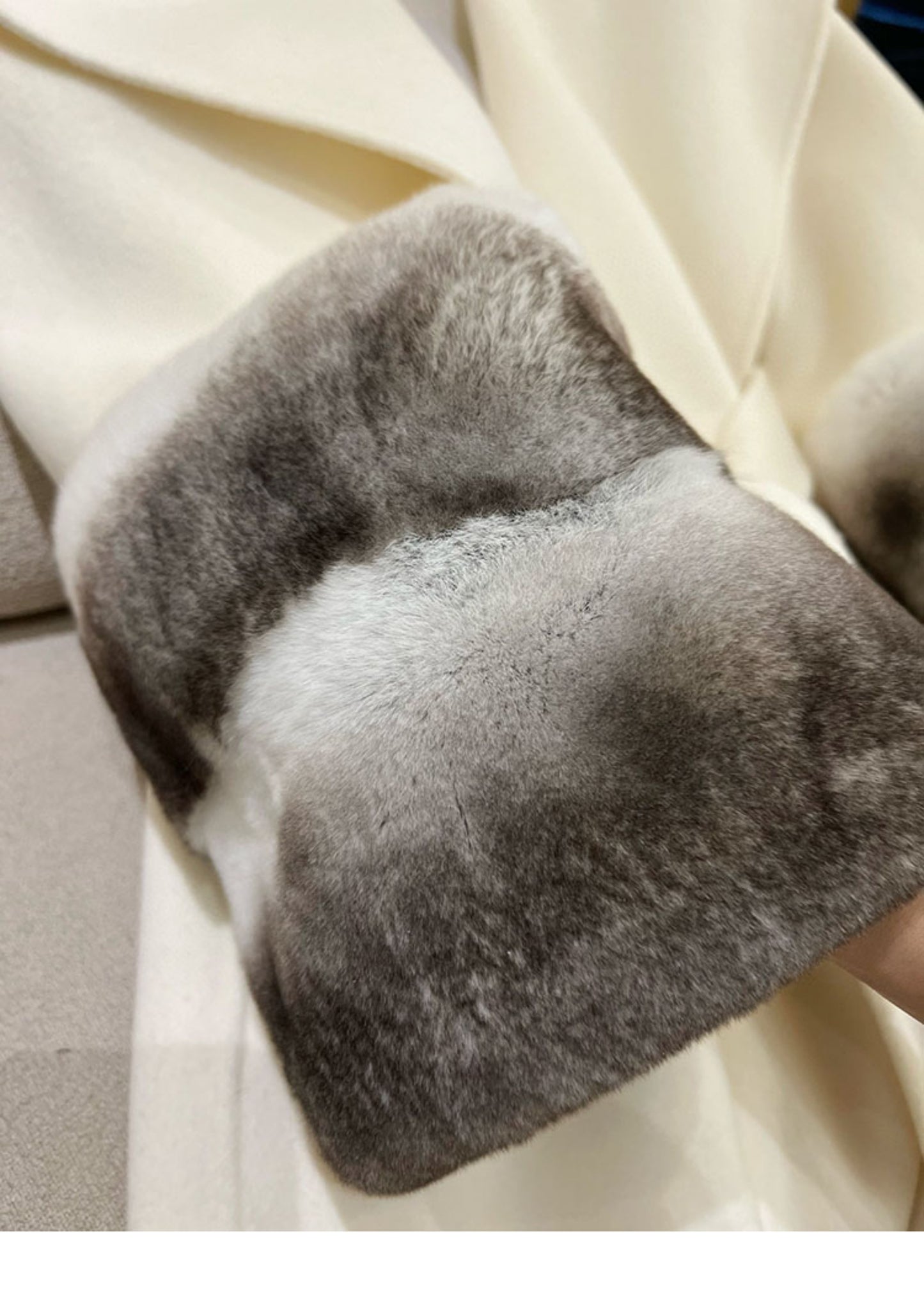 Cashmere Rex Rabbit Fur Sleeves