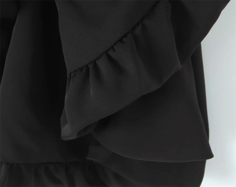 Slim fit chiffon bow bandeau top
