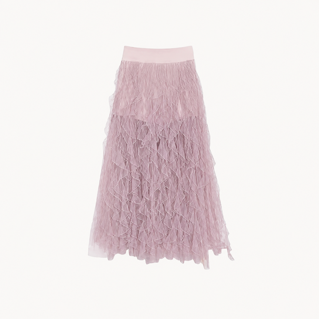 TEXTURED MIDI SKIRT