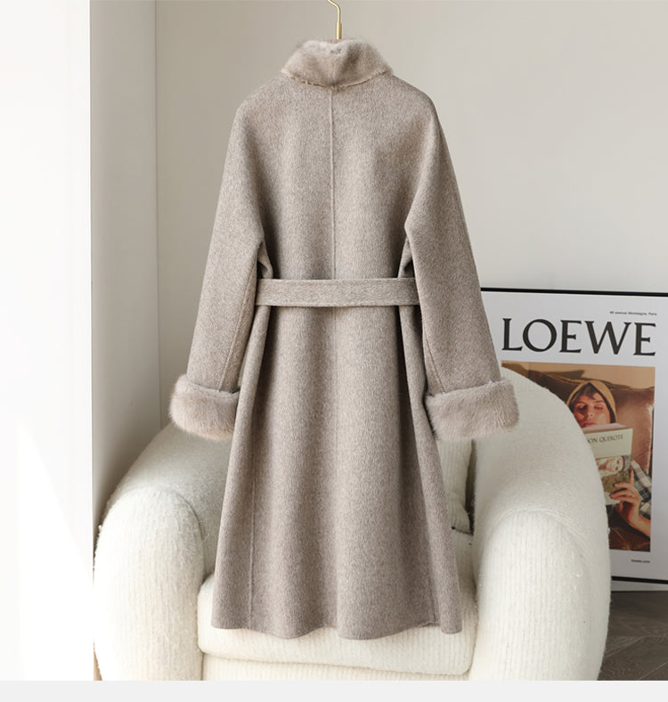 Double-faced cashmere coat