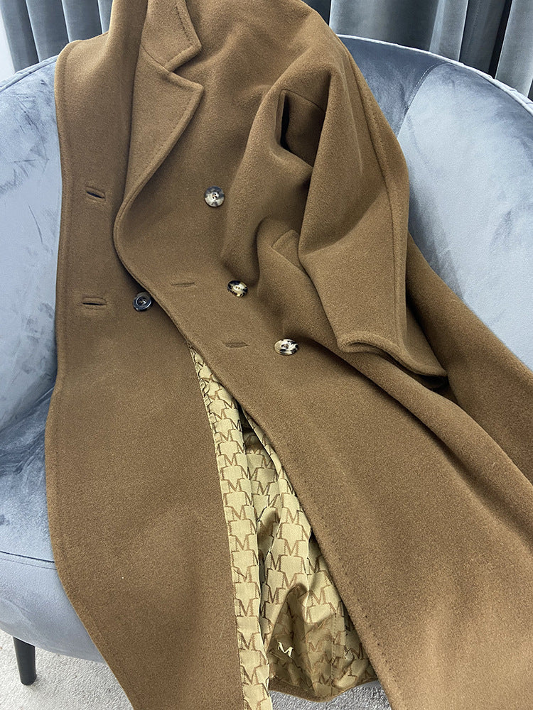 Sheep wool cashmere coat