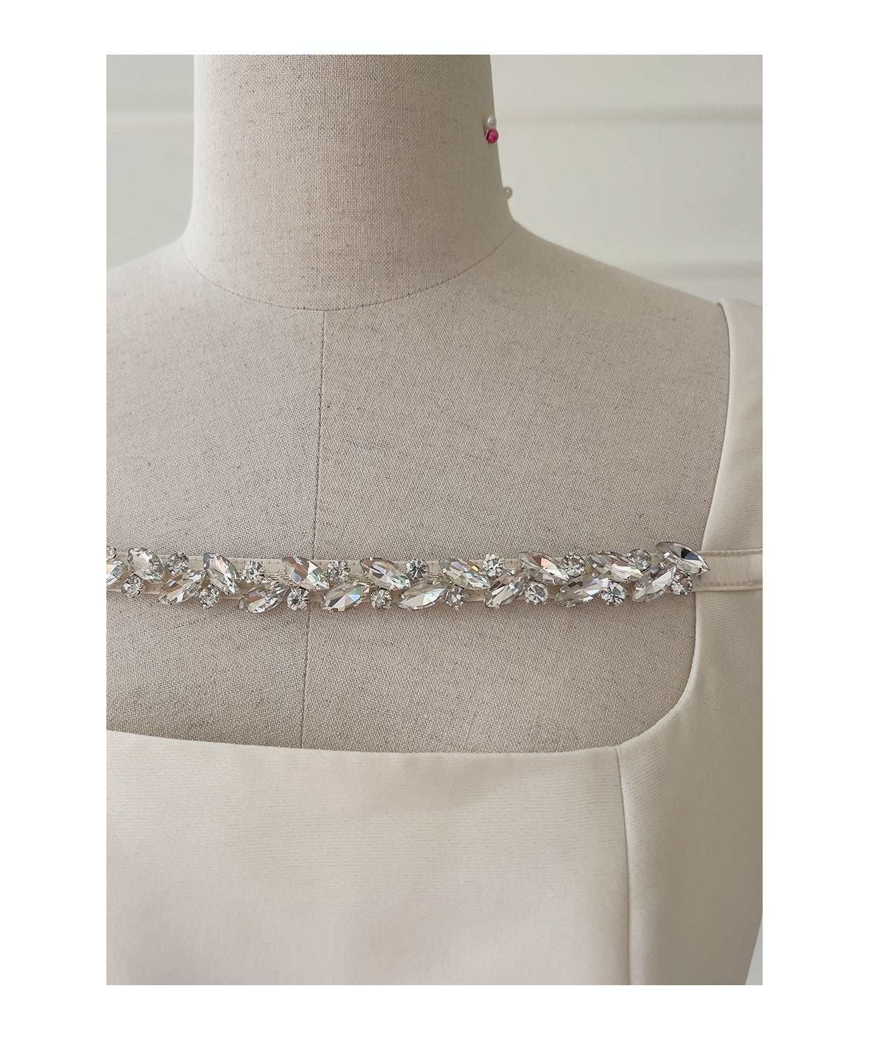 French Vintage Satin Dress
