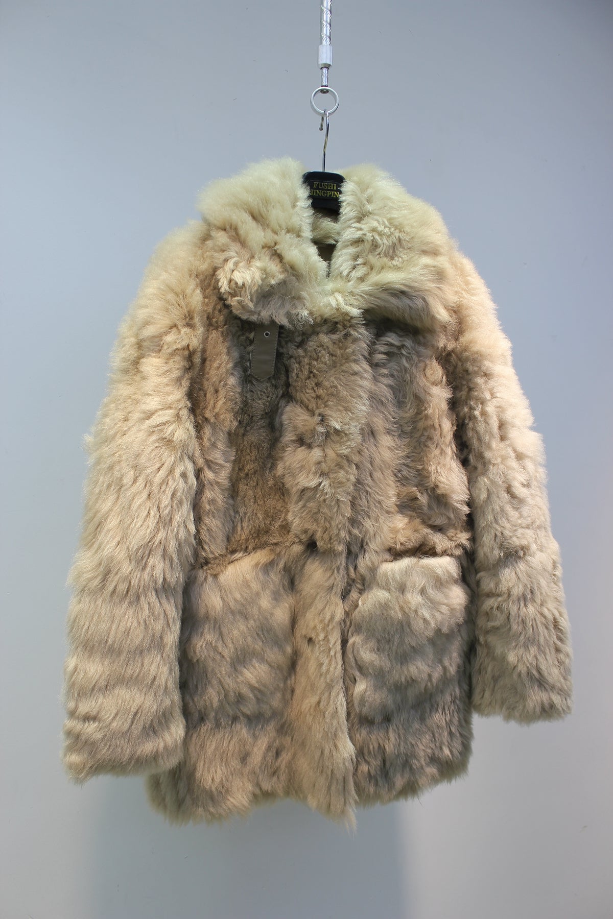 Spanish Tuscan sheepskin one-piece lapel jacket