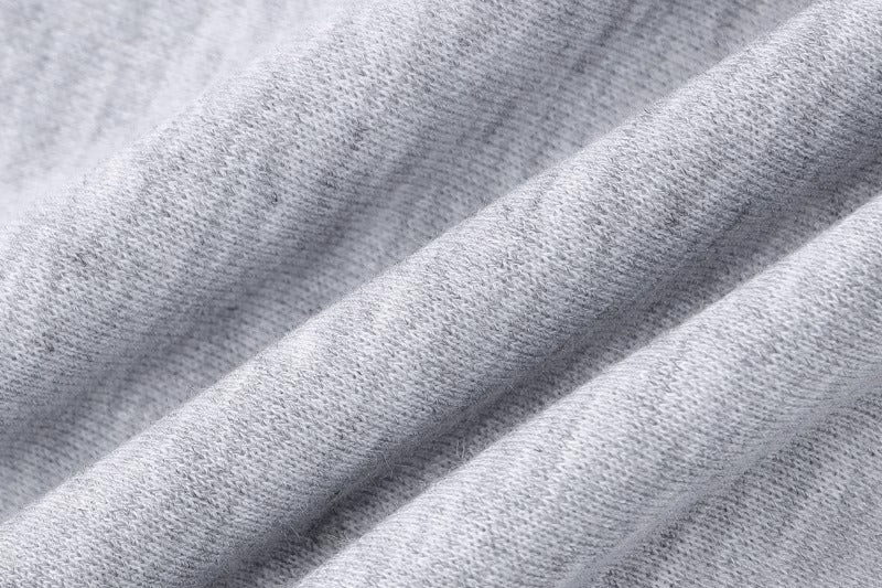 Gray off-shoulder sweatshirt autumn and winter