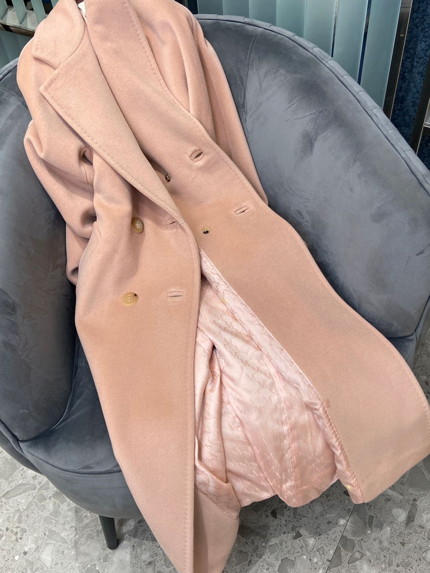 Sheep wool cashmere coat