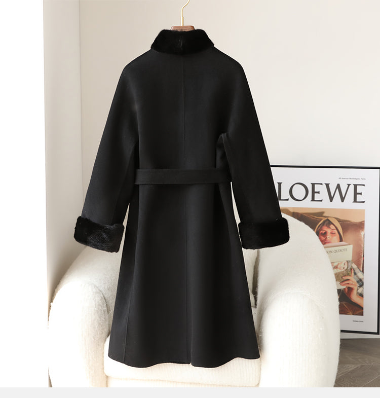 Double-faced cashmere coat