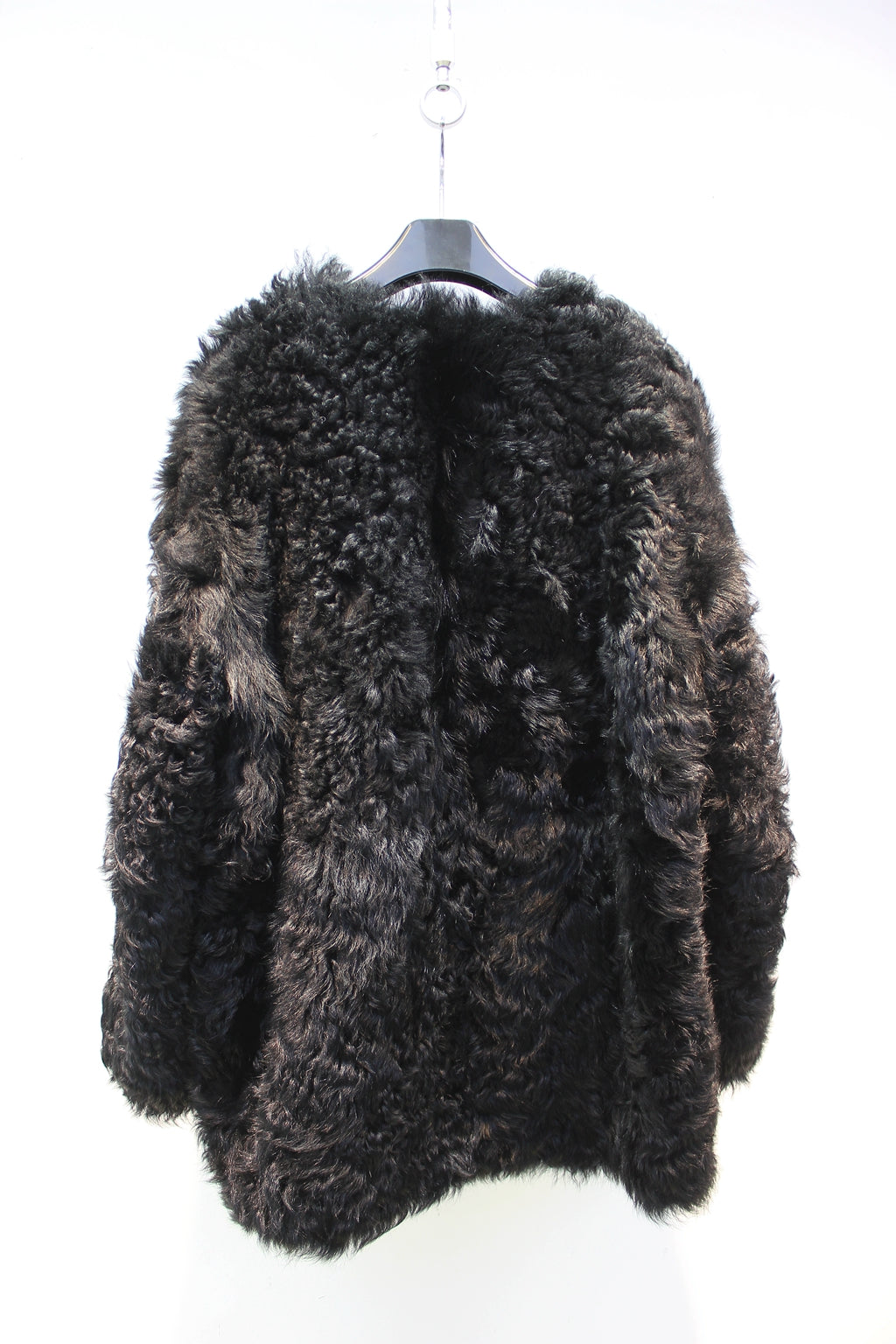 Lmported Tuscan sheepskin one-piece slimming fur jacket