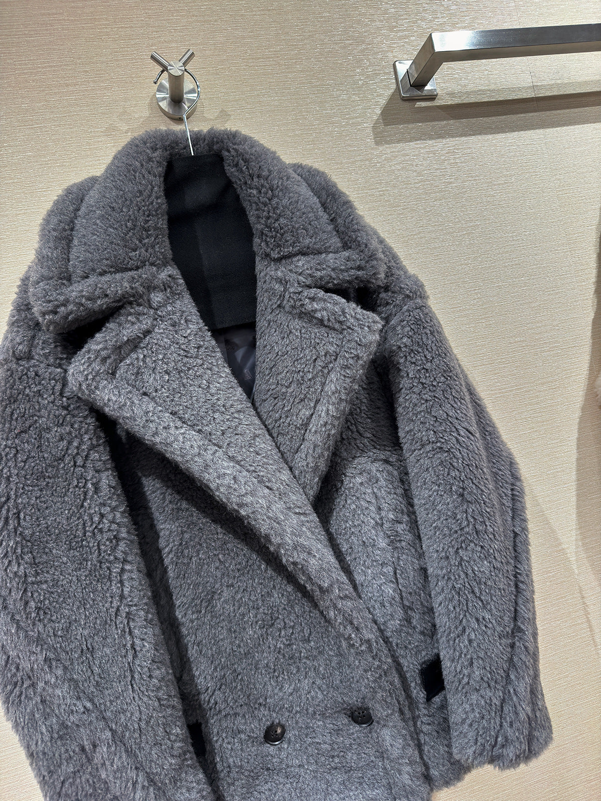 Biker Teddy Bear Alpaca Fur Jacket