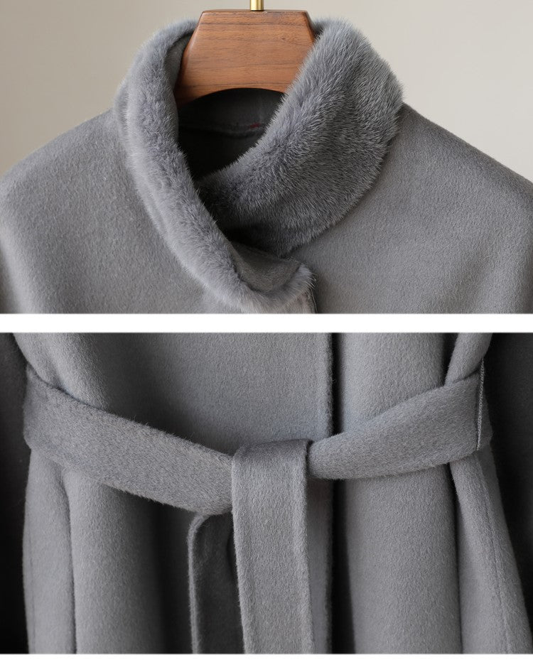 Double-faced cashmere coat