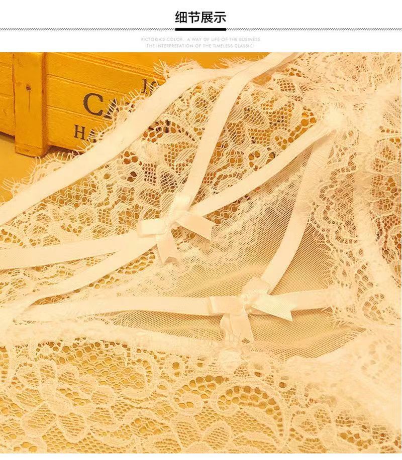 Lace cross hollow briefs