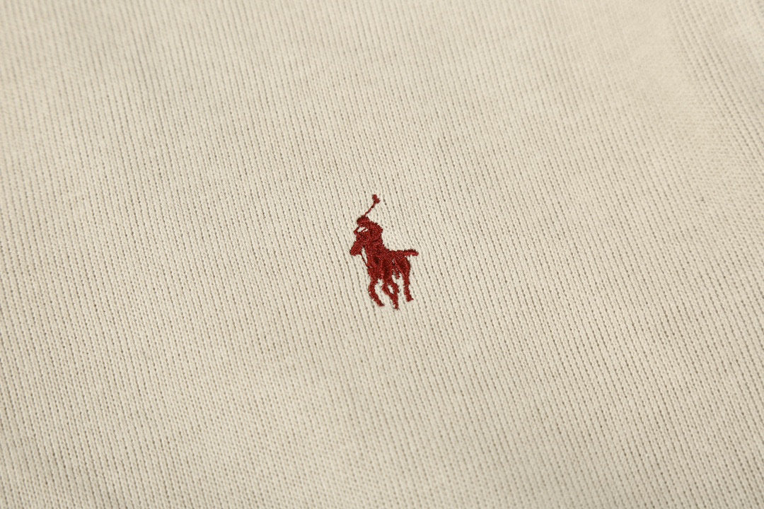 Embroidered half-zip sweatshirt