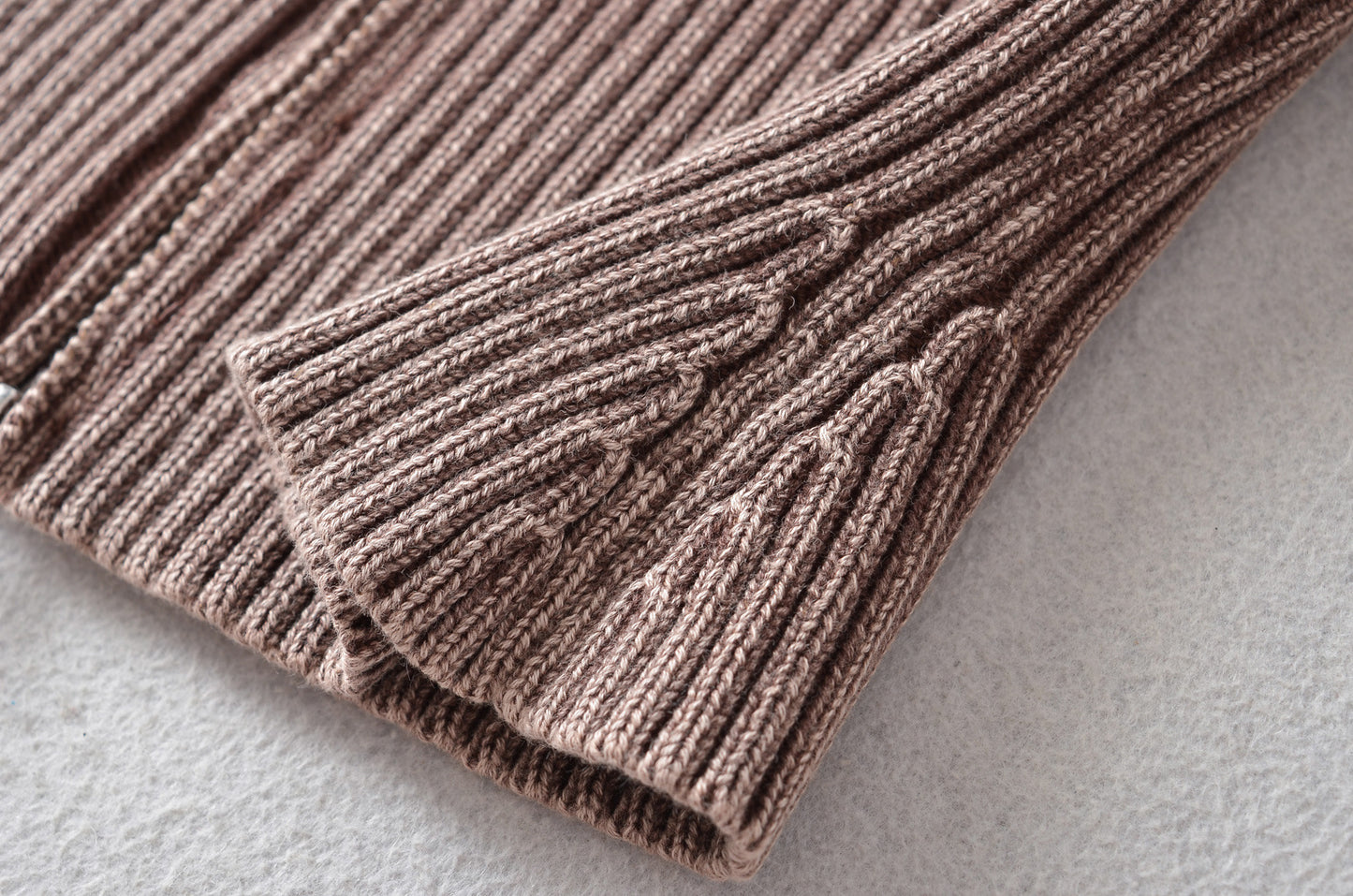 Bateau collar knitted cardigan