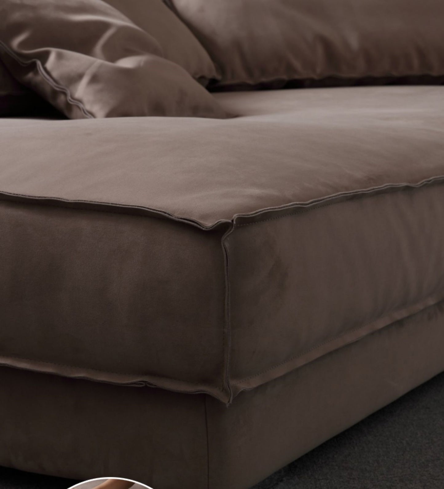 Budapest sofa Italian minimalist living room large Nordic special-shaped corner matte cloth sofa