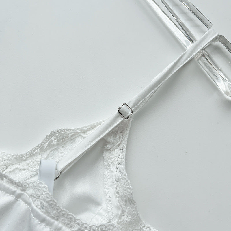 European and American lace satin V-neck camisole
