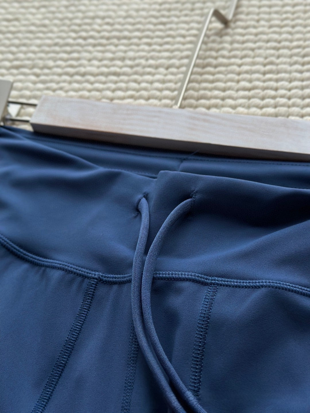 High waist drawstring straight yoga pants