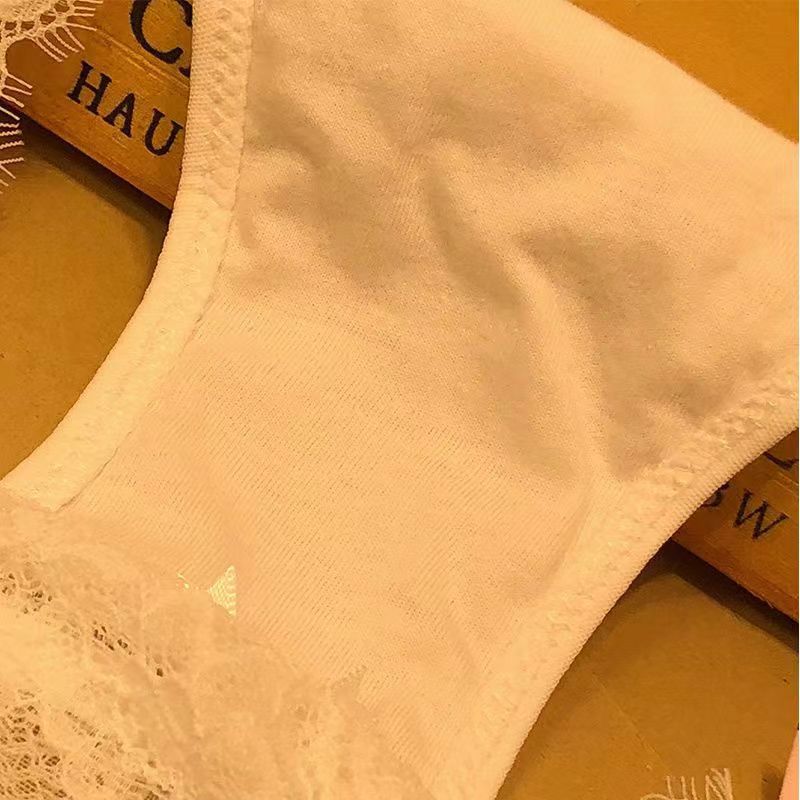 Lace cross hollow briefs