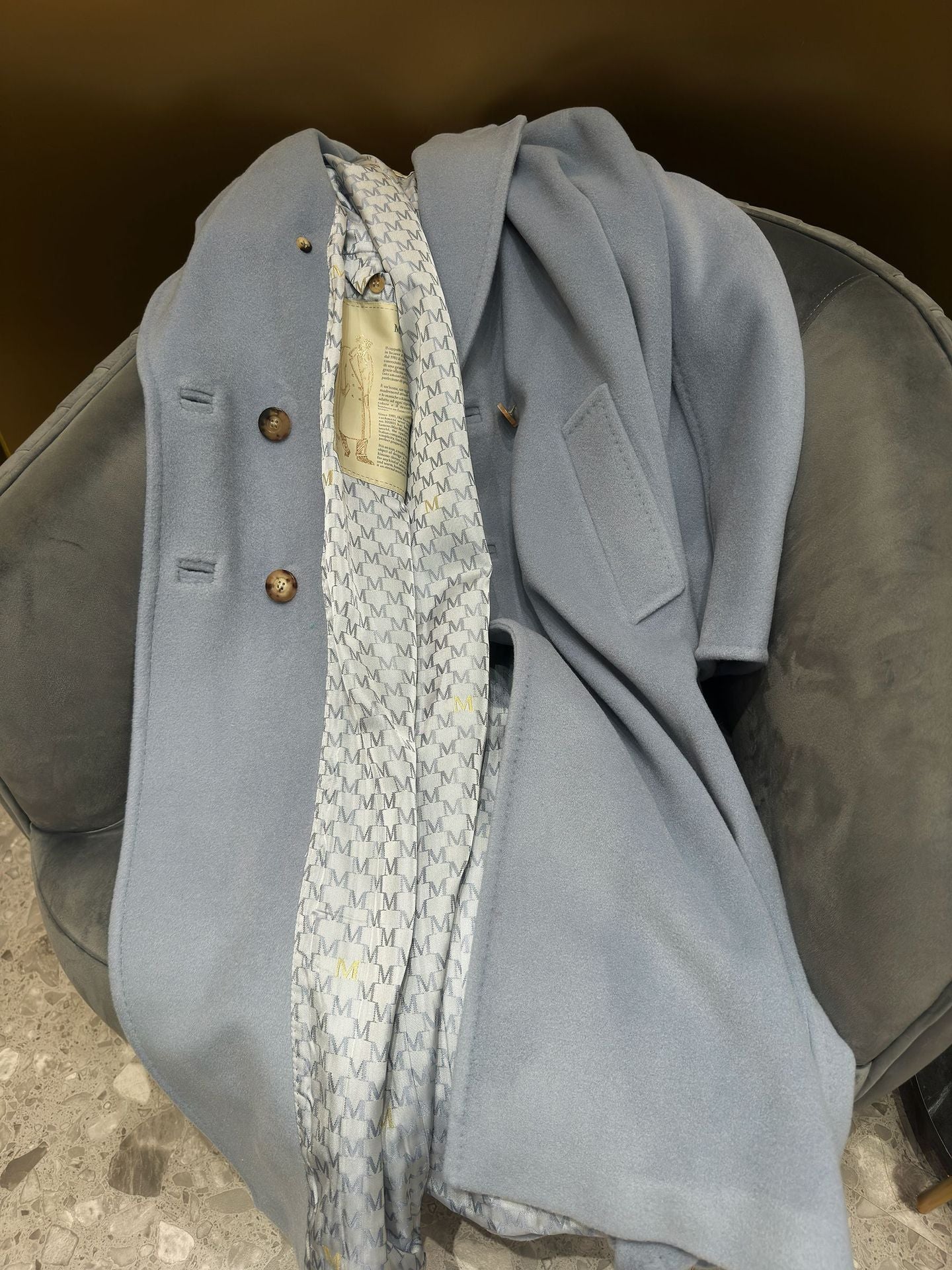 Sheep wool cashmere coat