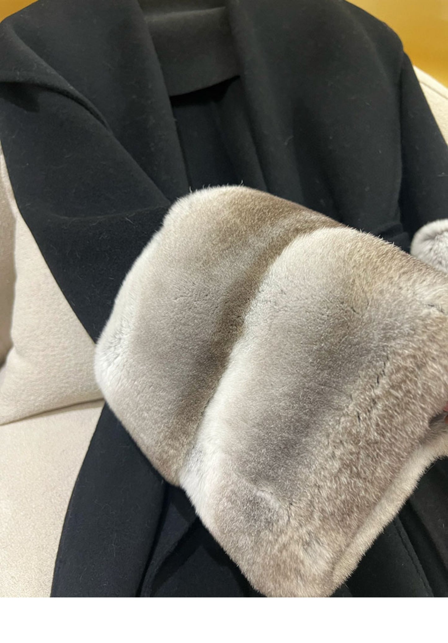 Cashmere Rex Rabbit Fur Sleeves