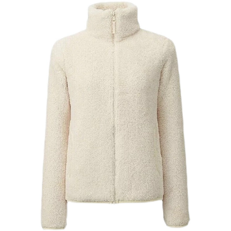 Long sleeve plush coat