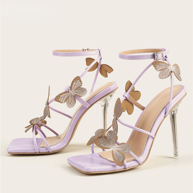 New Women Sandals Sexy high heels Party Dress shoes Pu