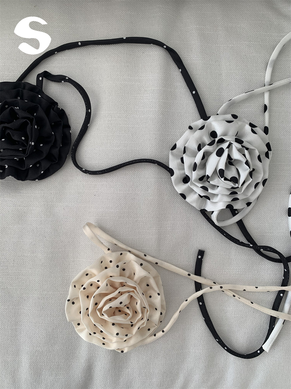 Versatile flower hair accessories, hair rope straps, camellia hair accessories