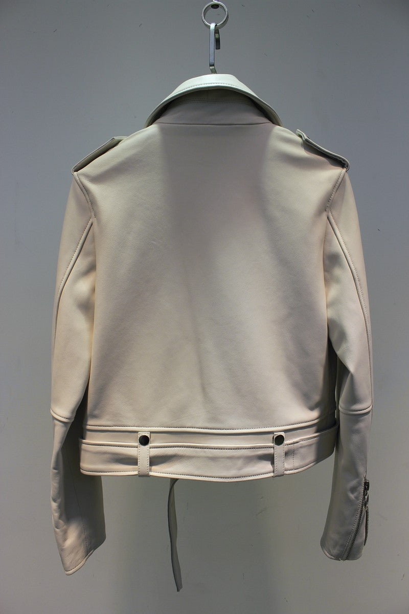 black sheepskin jacket
