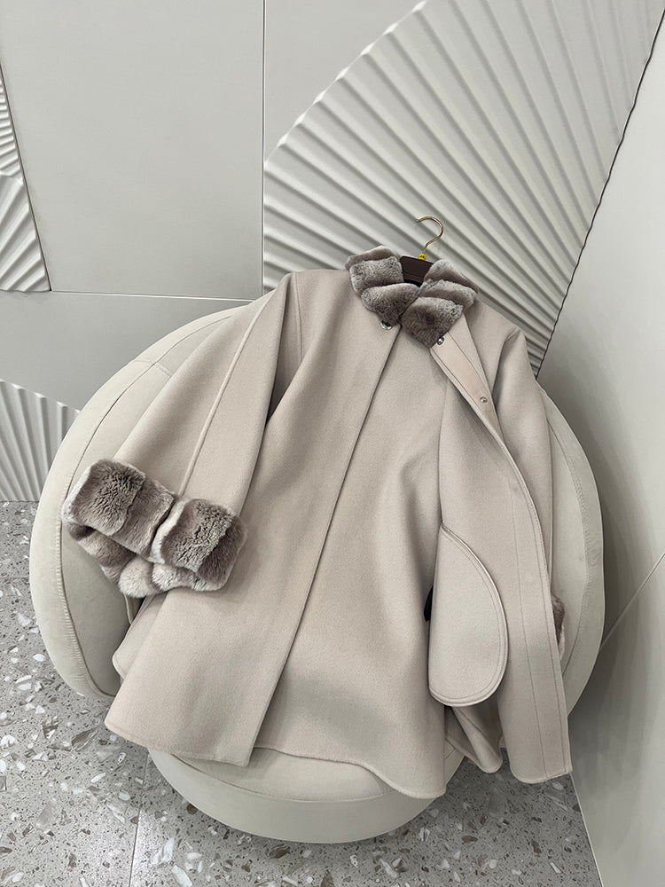 Cashmere Cape Rabbit Fur