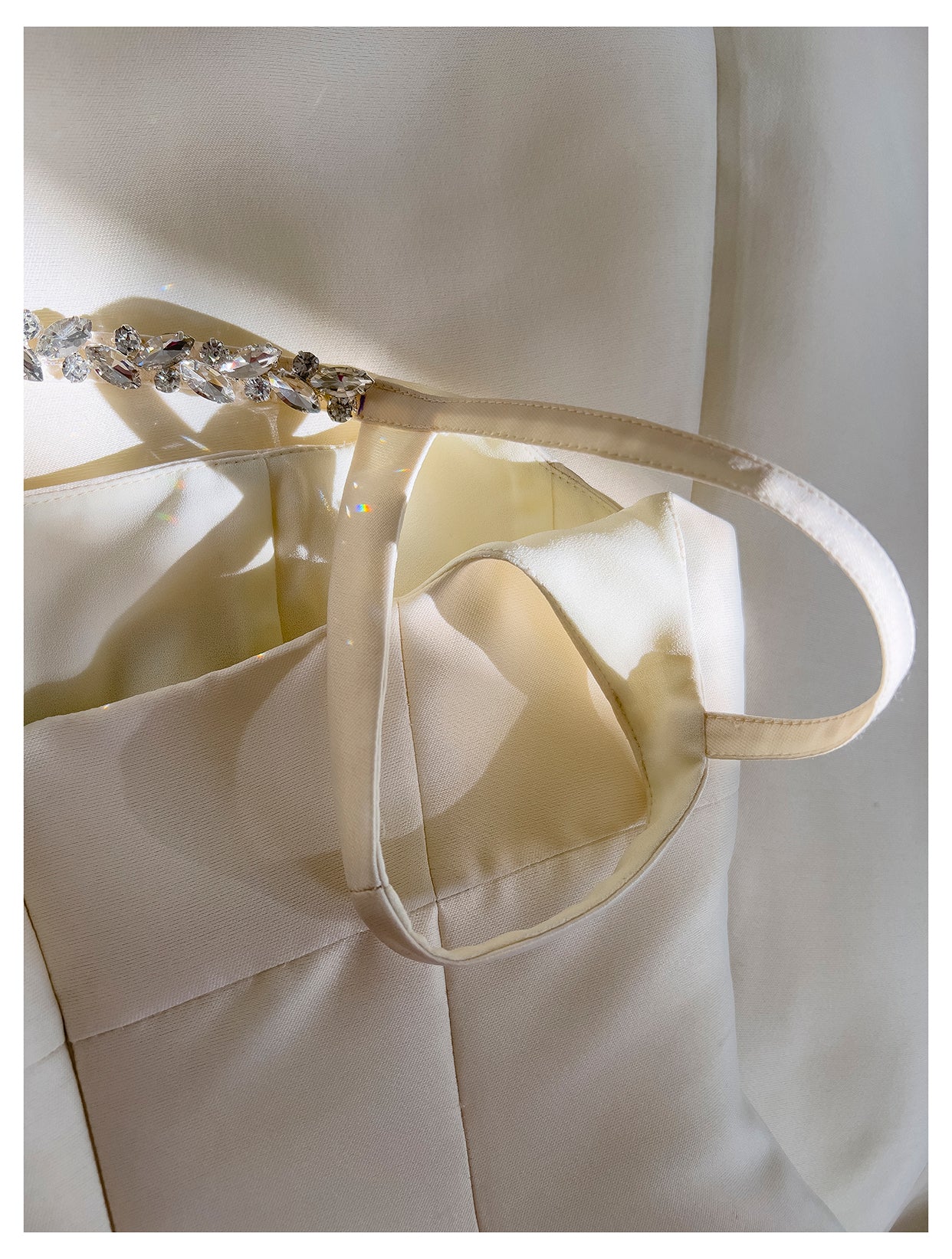 French Vintage Satin Dress