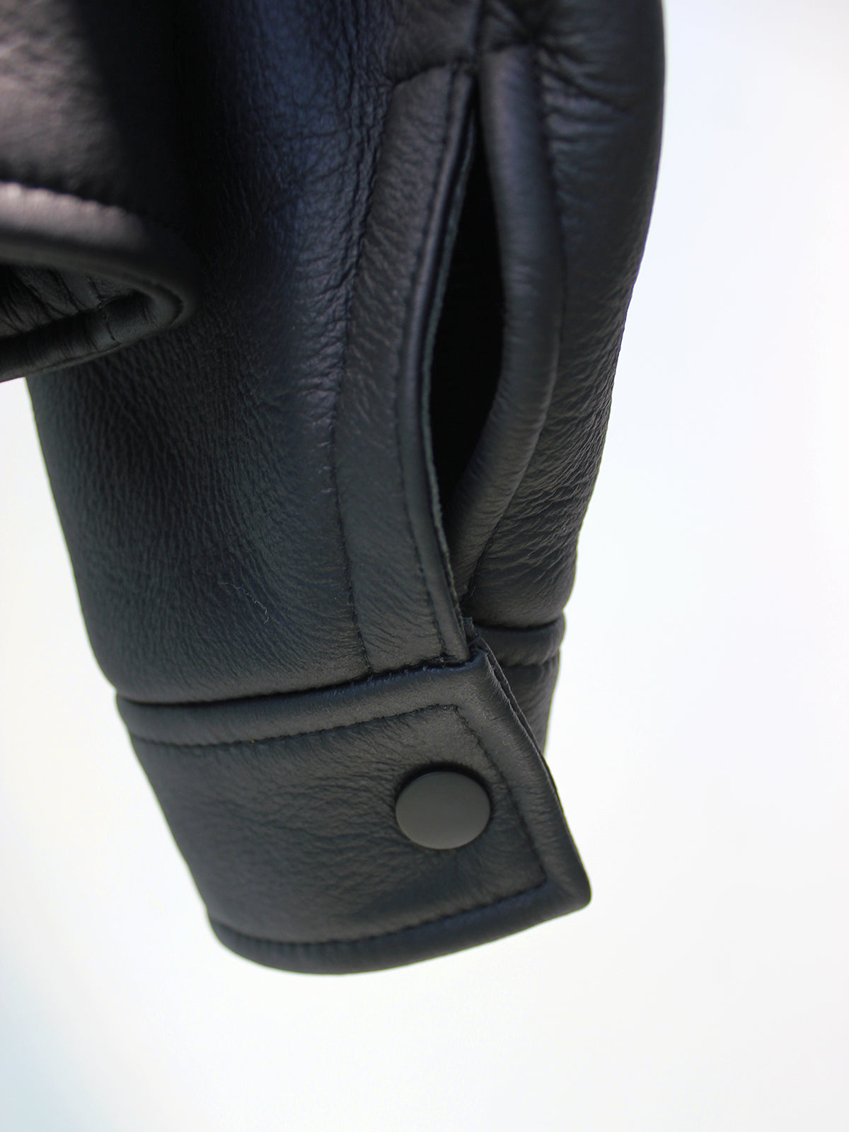 Lmported merino wool and fur all-in-one classic motorcycle jacket for women