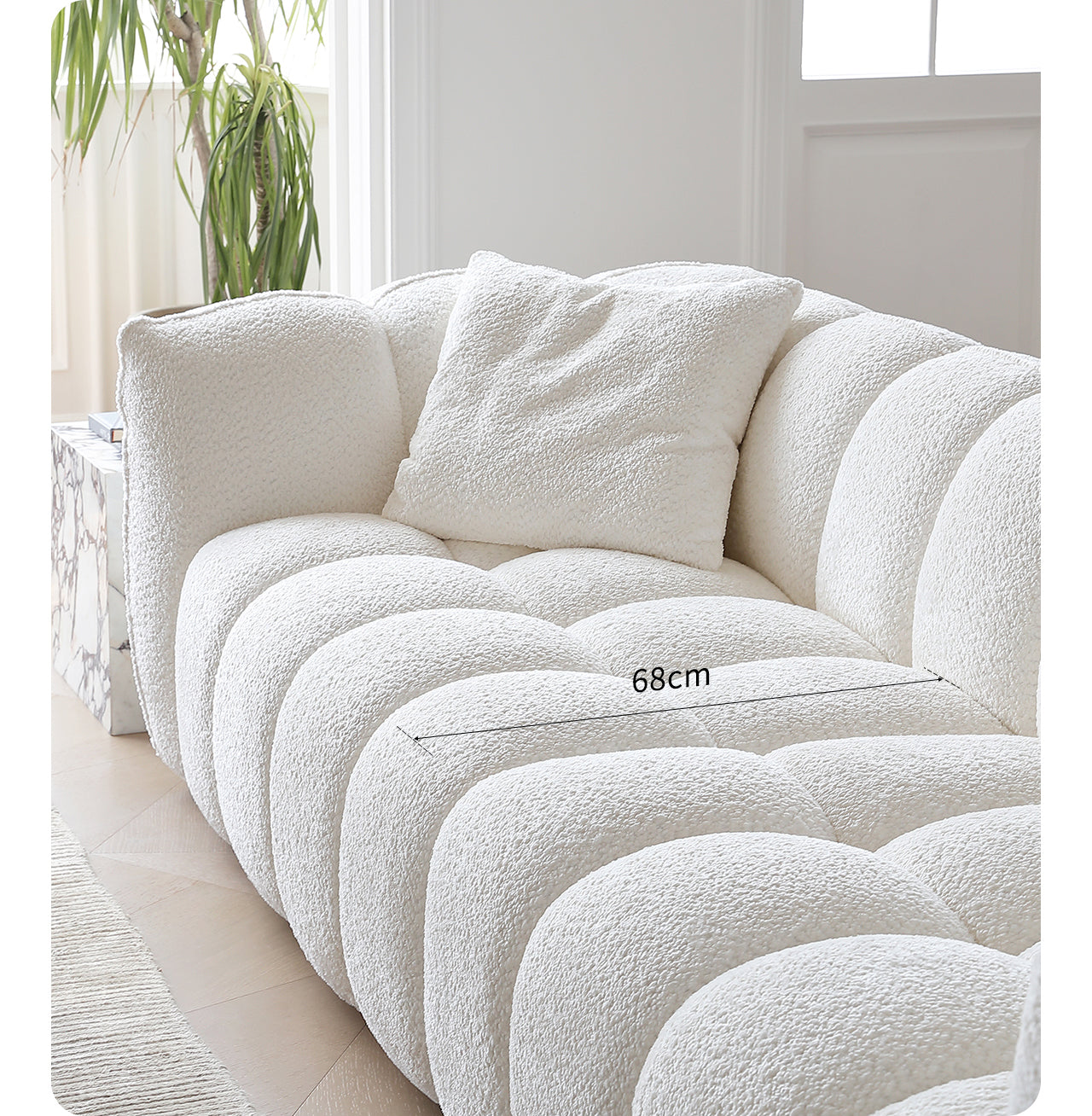 Pumpkin single sofa designer living room single casual Nordic retro fabric lazy sofa