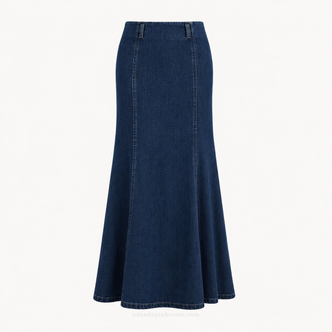 Denim Mermaid Maxi Skirt