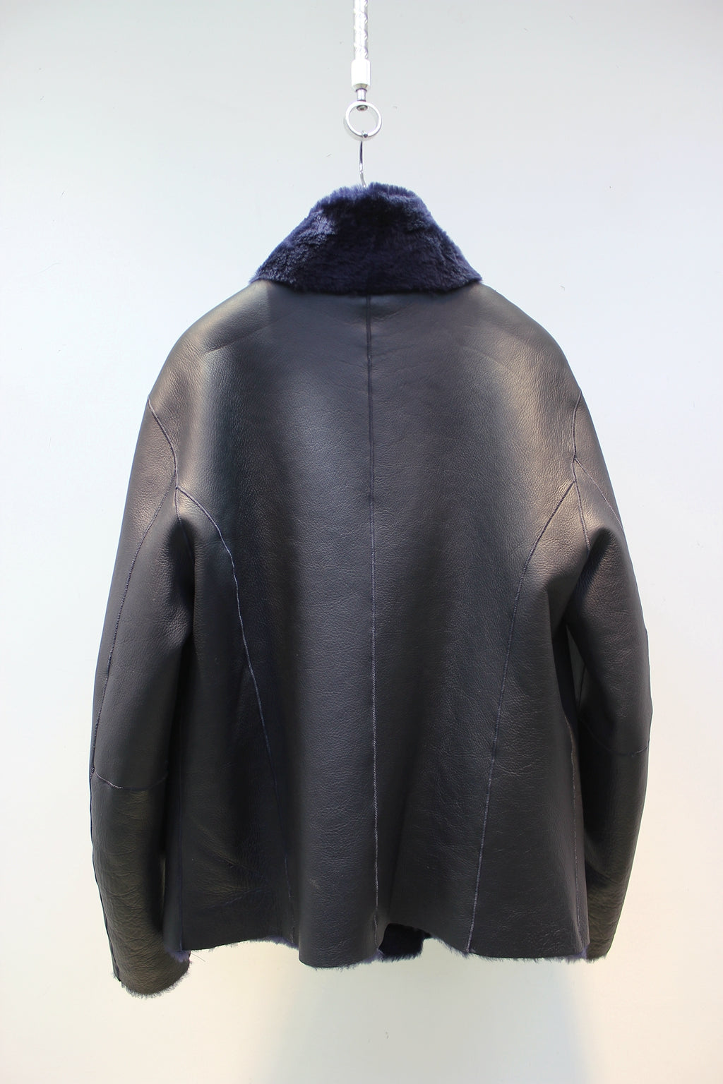 Merino sheep fur one-piece double-sided jacket imported from Spain