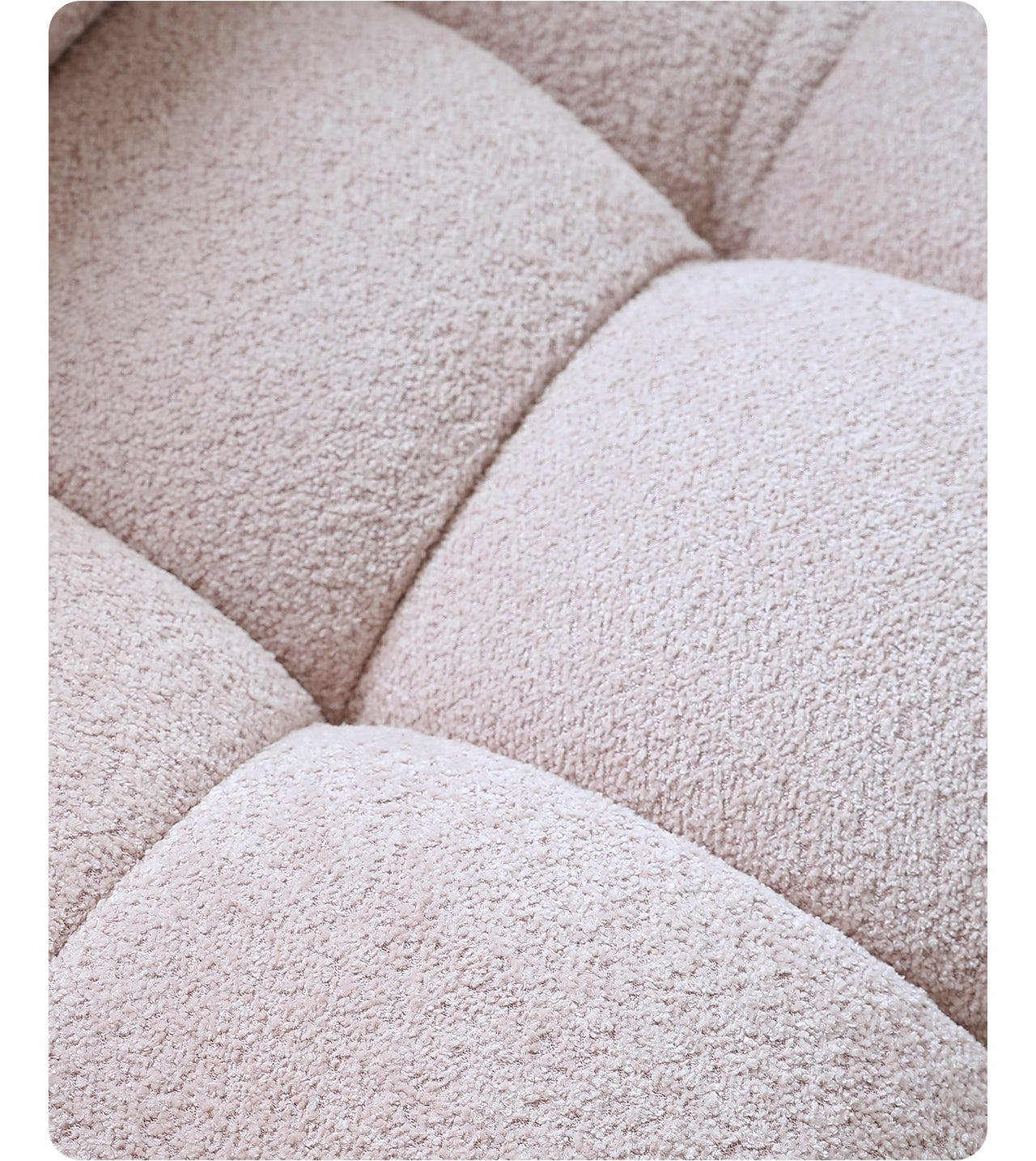 Light French retro cream style puff sofa marshmallow fabric sofa special offer