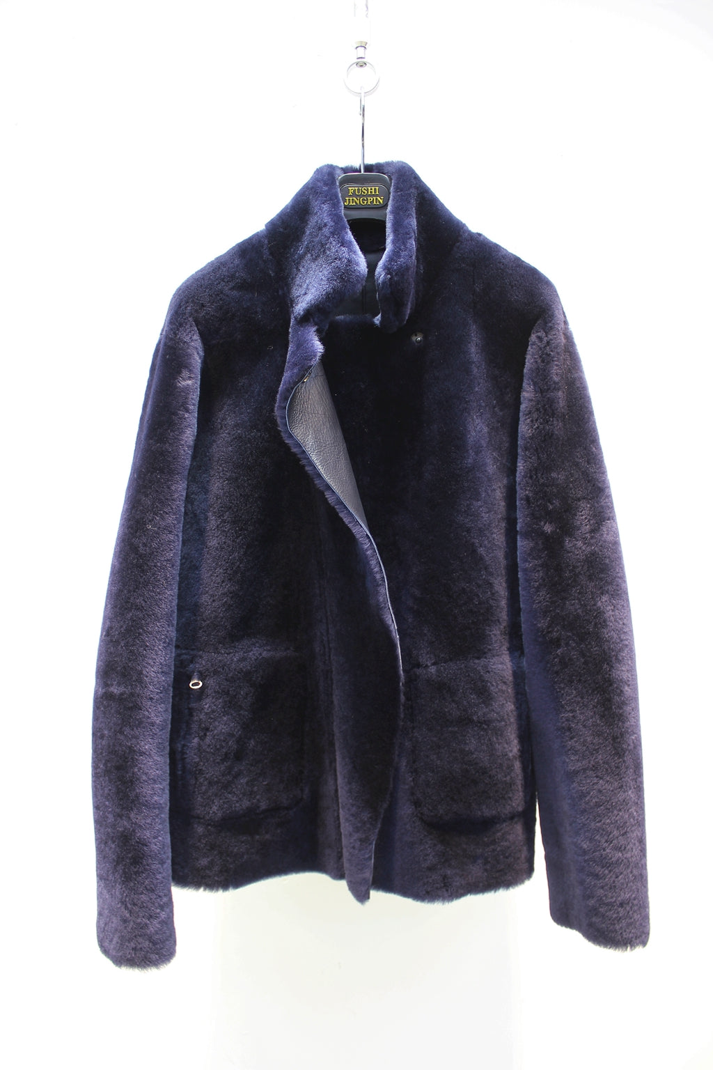 Merino sheep fur one-piece double-sided jacket imported from Spain