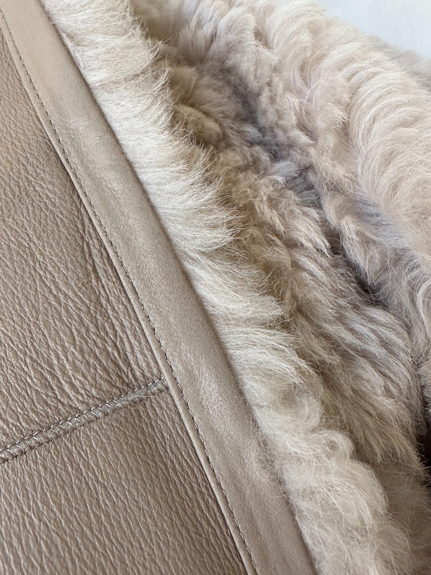 Türkiye imported bazaar sheepskin one-piece milk brown coat
