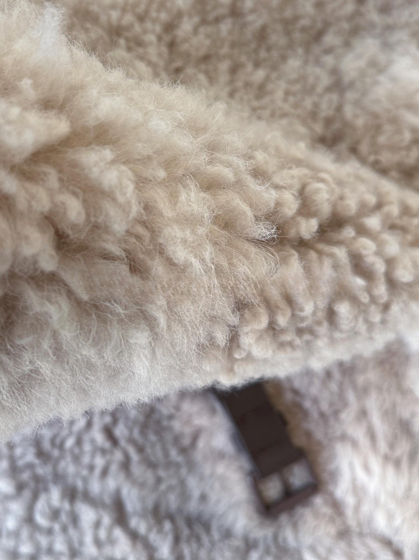 Türkiye imported bazaar sheepskin one-piece milk brown coat