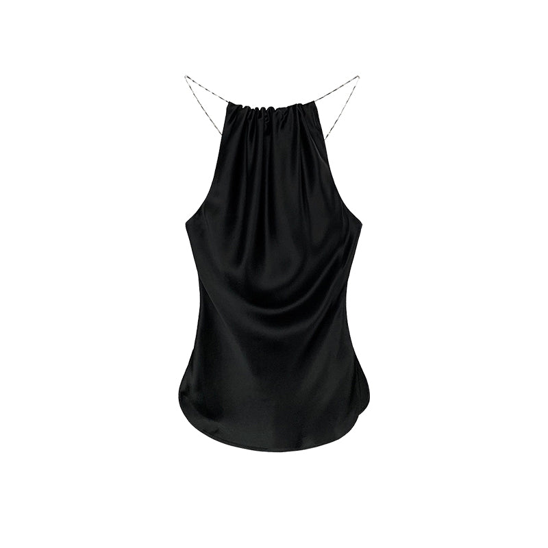 Black camisole with hot girl style