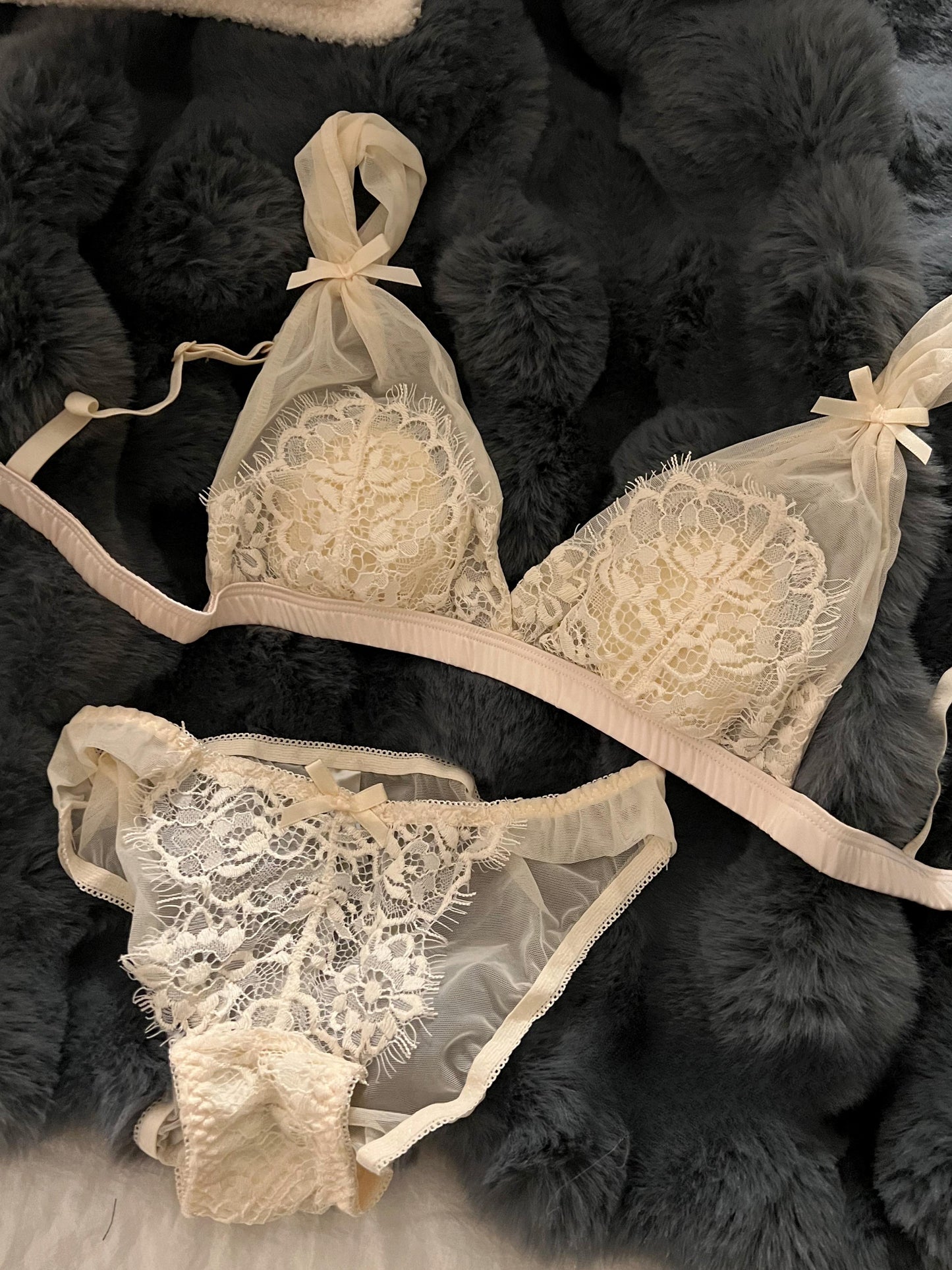 French sexy lace wire-free ultra-thin push-up bra