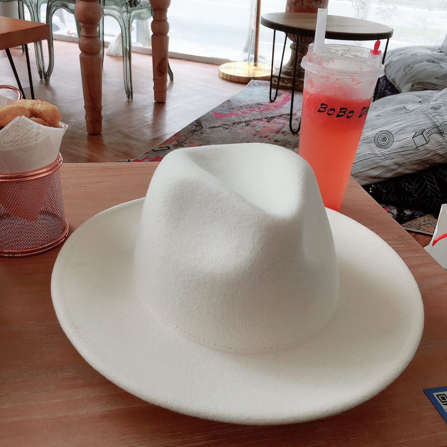 woolen jazz hat felt hat