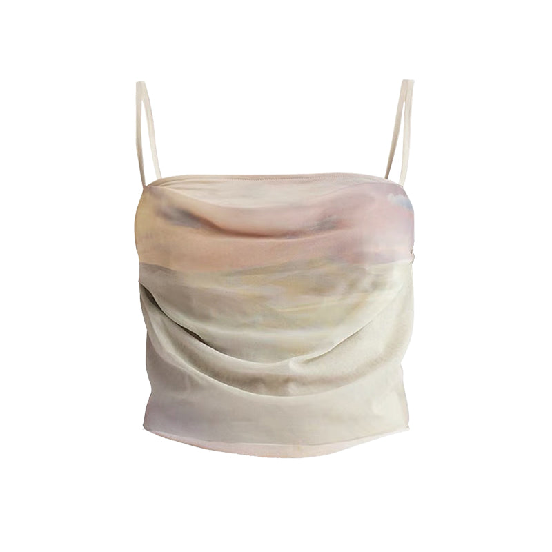 Short camisole with sweet and spicy style