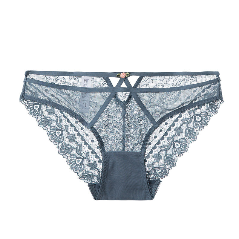 Lace ultra-thin transparent sponge-free push-up breast-shrinking bra