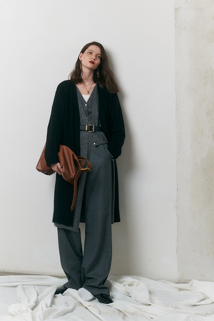 Custom spun fine yak cashmere three-piece set